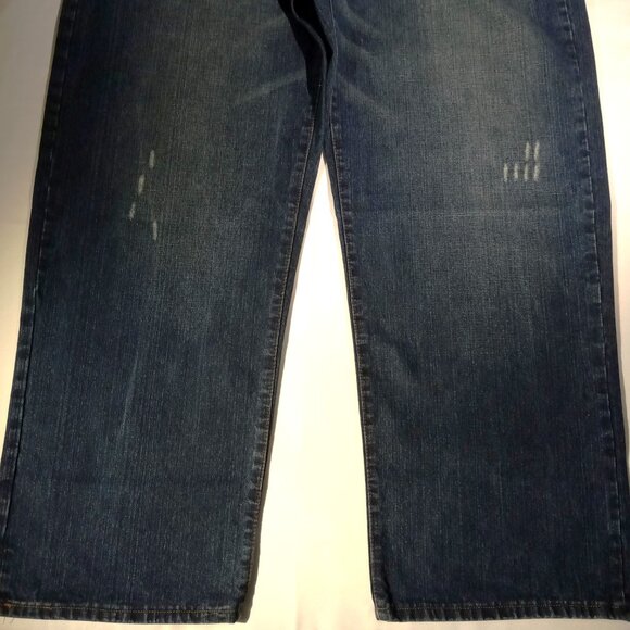 ED HARDY Jeans  sz 42  Gold Pocket Stitch  Button-Fly  Straight-Leg  Bootcut VGC - Picture 8 of 12